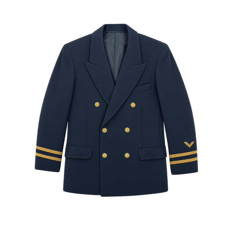 80s Men's Blazer - Military - Flat Lay