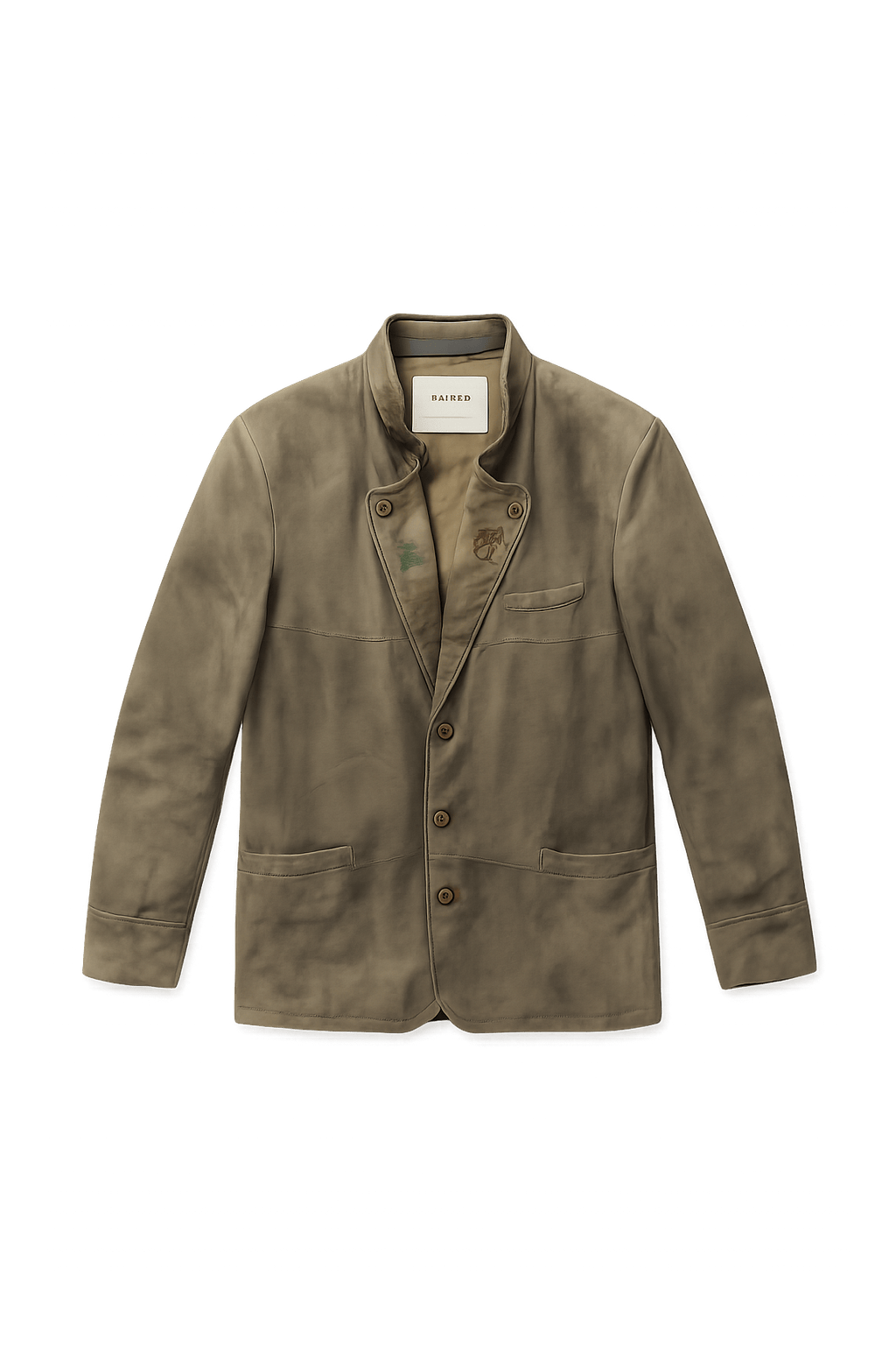 Vintage Distressed Leather Jacket - Unisex Biker - Flat Lay