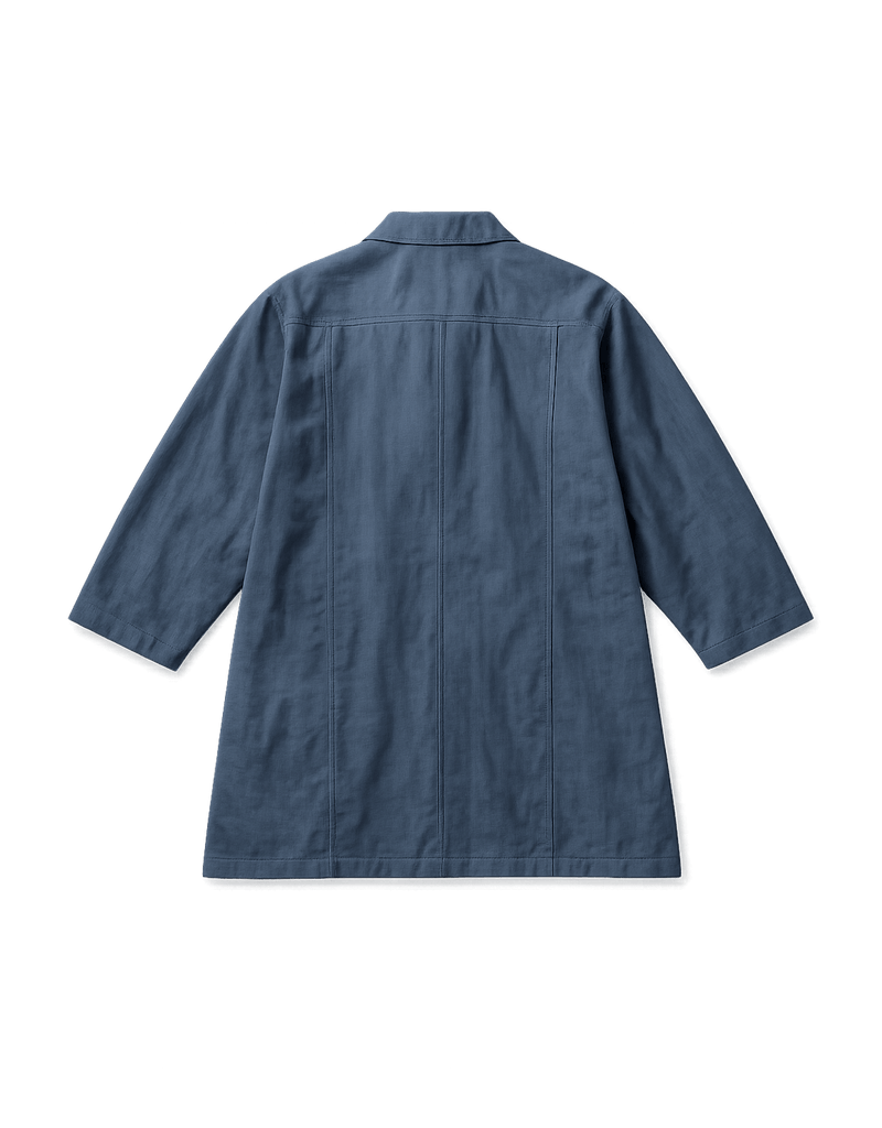 Casual Outerwear Jacket - Minimalist 90s Style - Flat Lay Back
