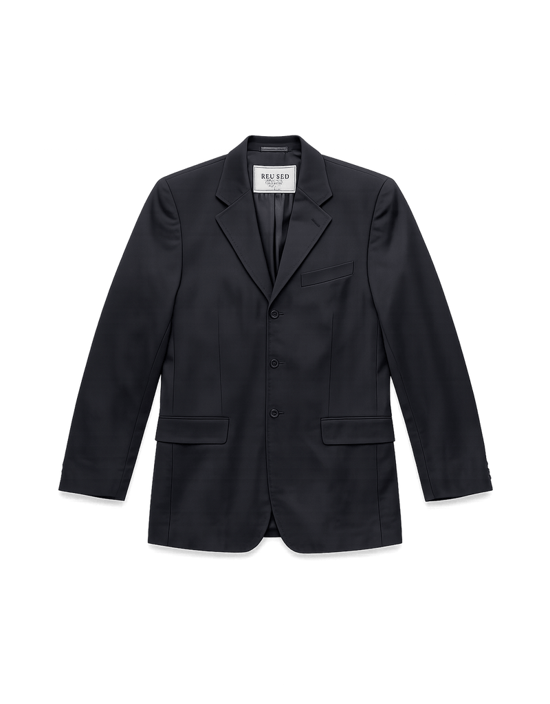 90s YSL Black Blazer - size 44 - Flat Lay Front