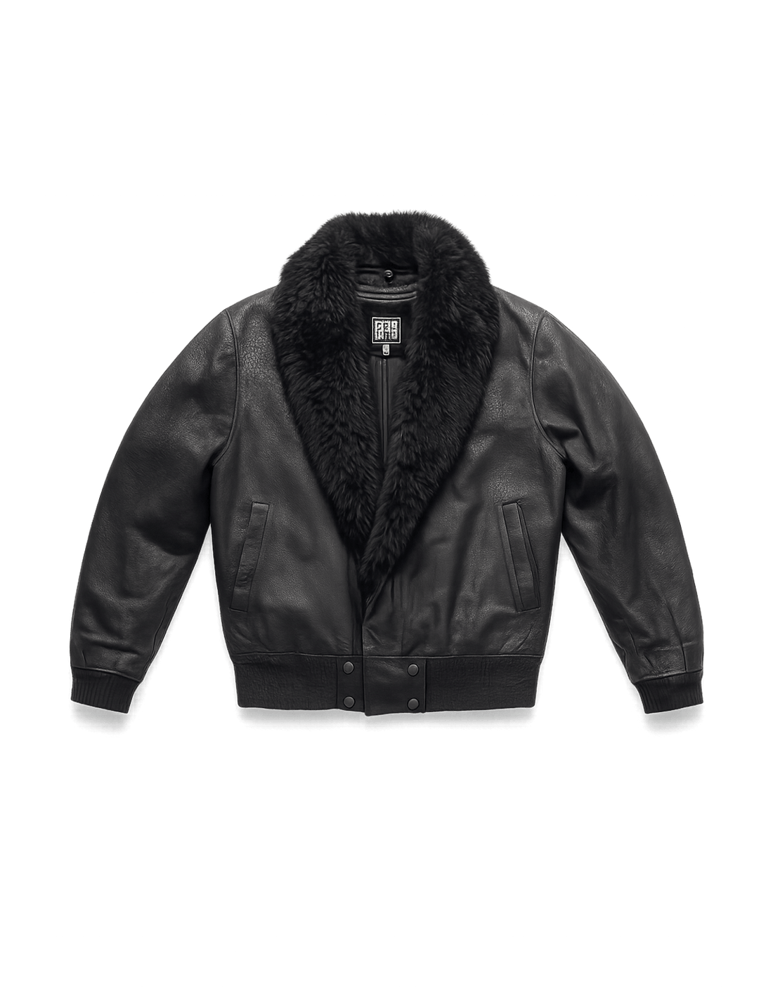 80s Disco Blazer with Faux Fur Collar - Flat Lay Front