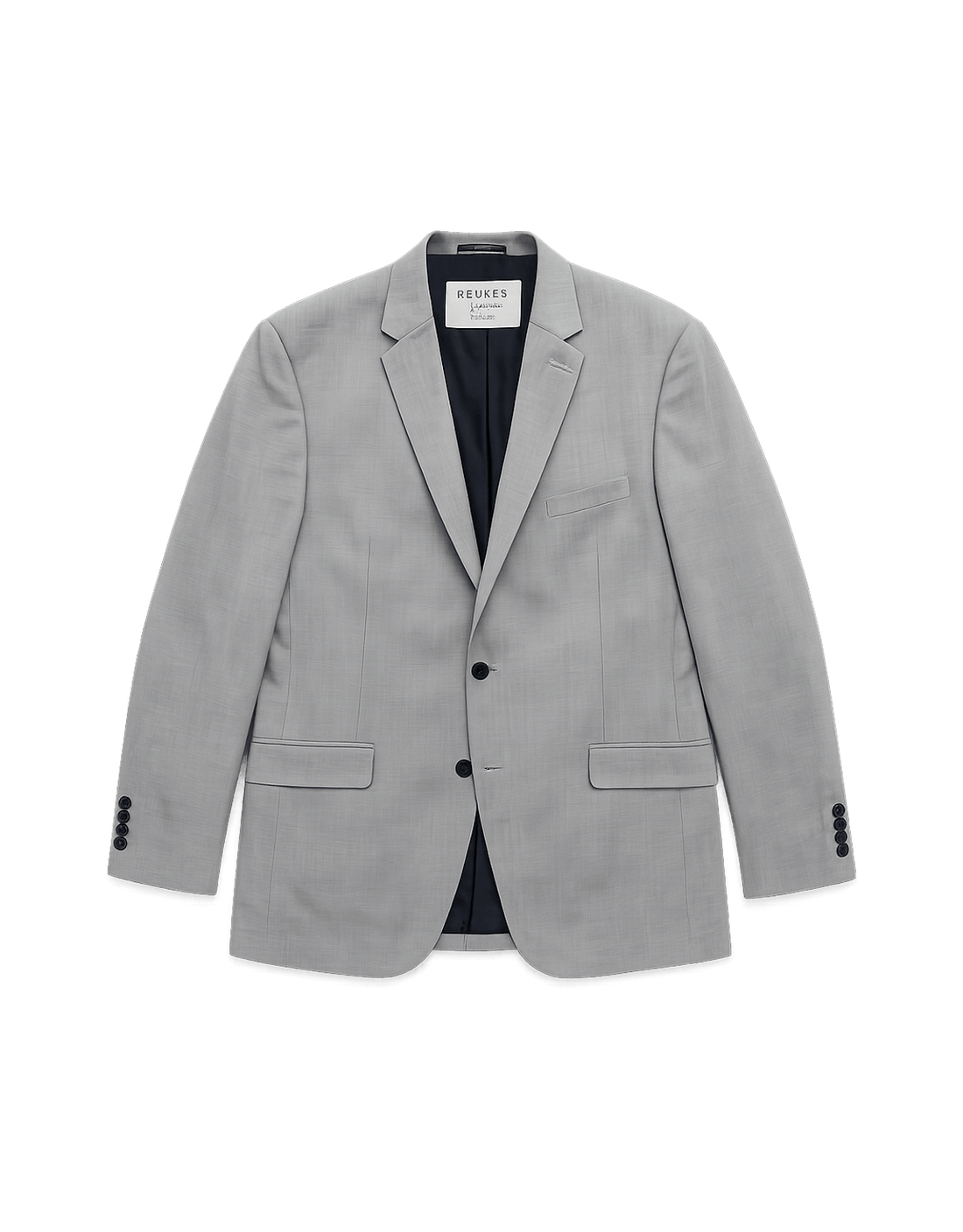 Bresciani Light Grey Tailored Blazer - Flat Lay Front