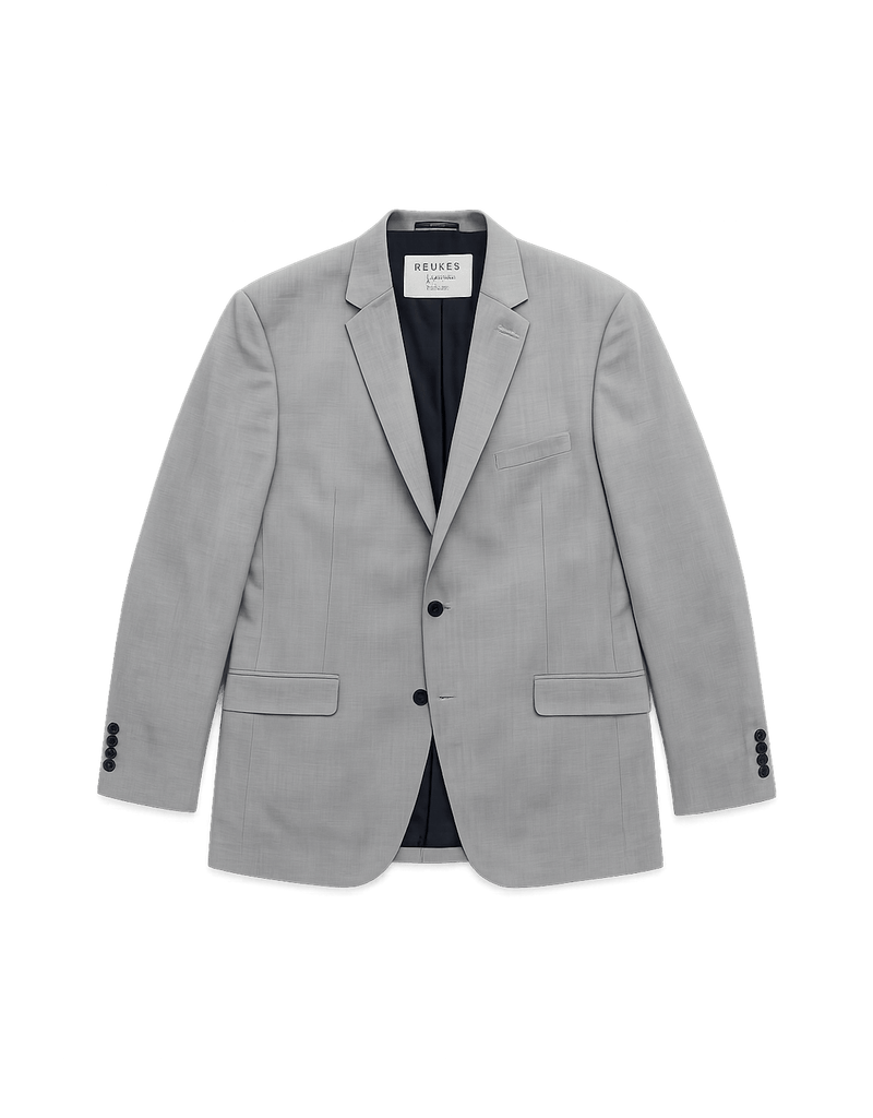 Bresciani Light Grey Tailored Blazer - Flat Lay Front