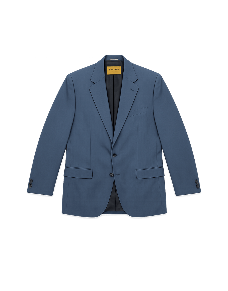 80s Ermenegildo Zegna Men's Blazer - Structured - Flat Lay Front