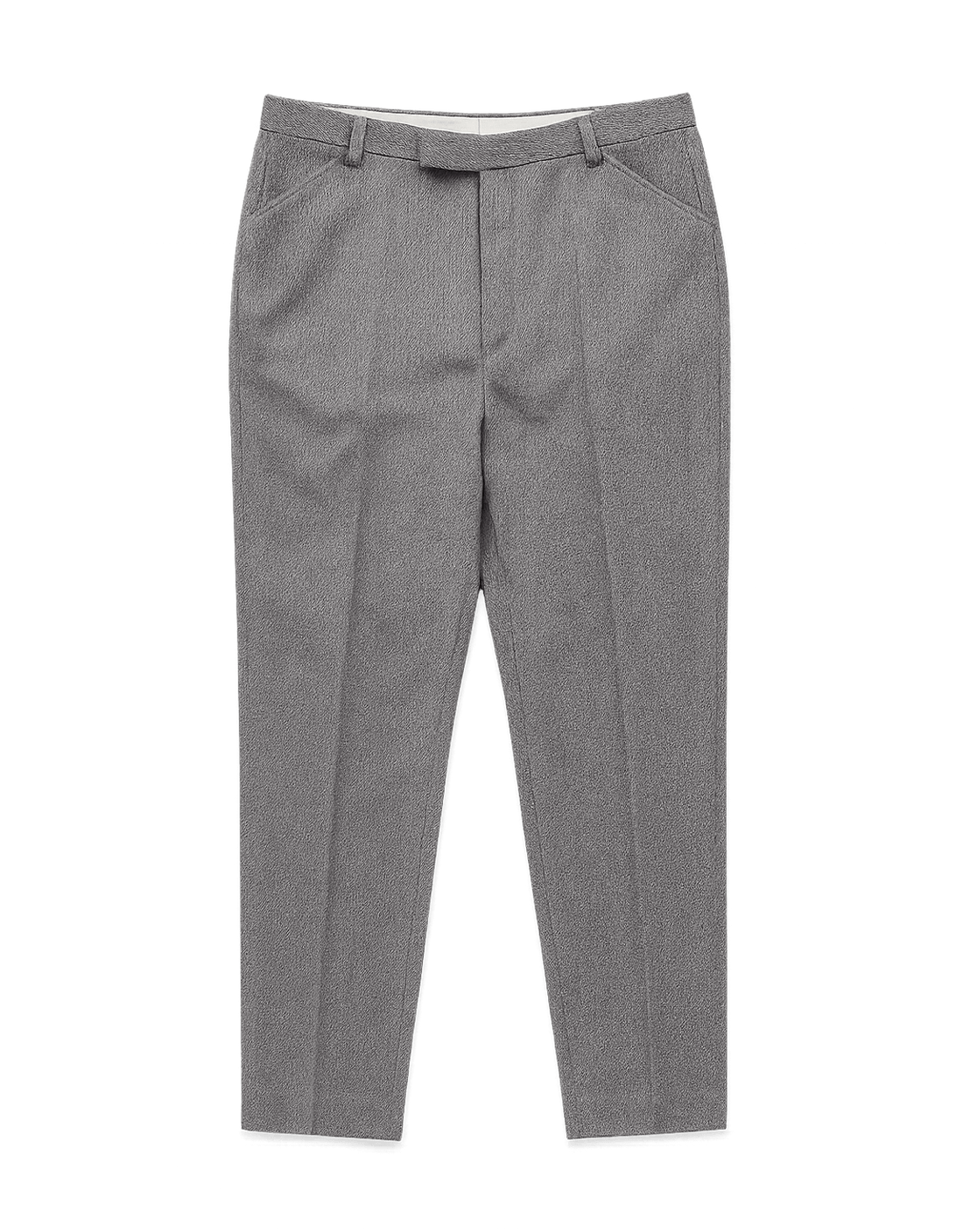 90s Minimalist Striped Trousers - Flat Lay Front