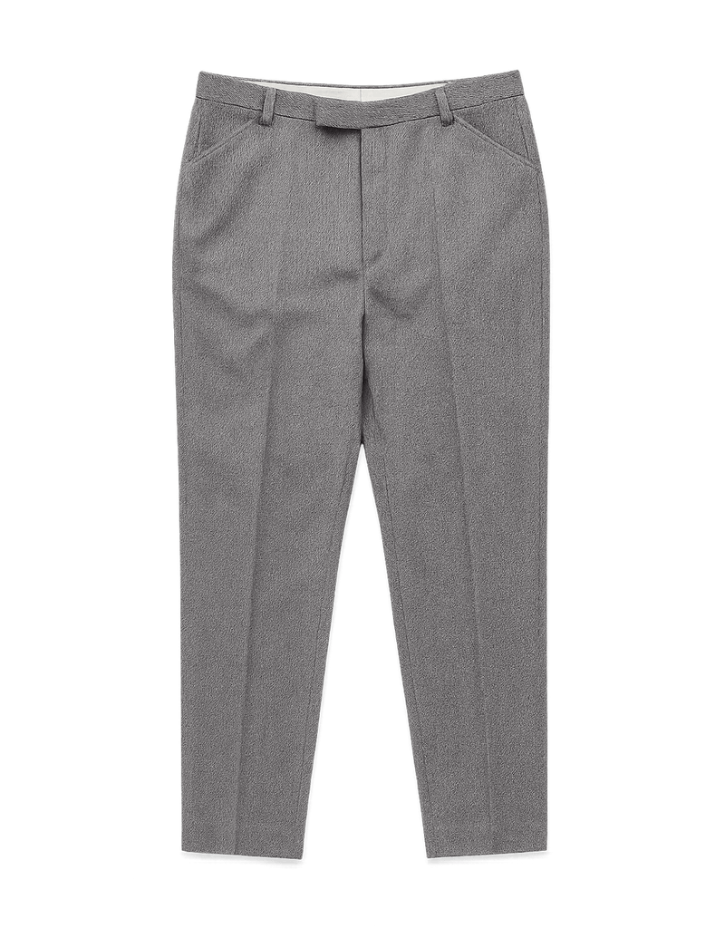 90s Minimalist Striped Trousers - Flat Lay Front