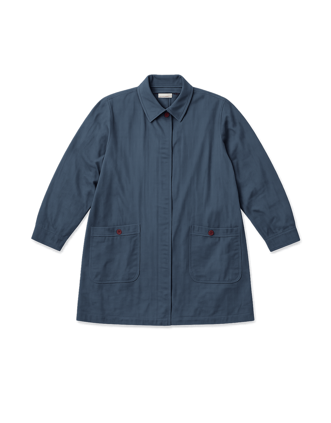 Casual Outerwear Jacket - Minimalist 90s Style - Flat Lay Front