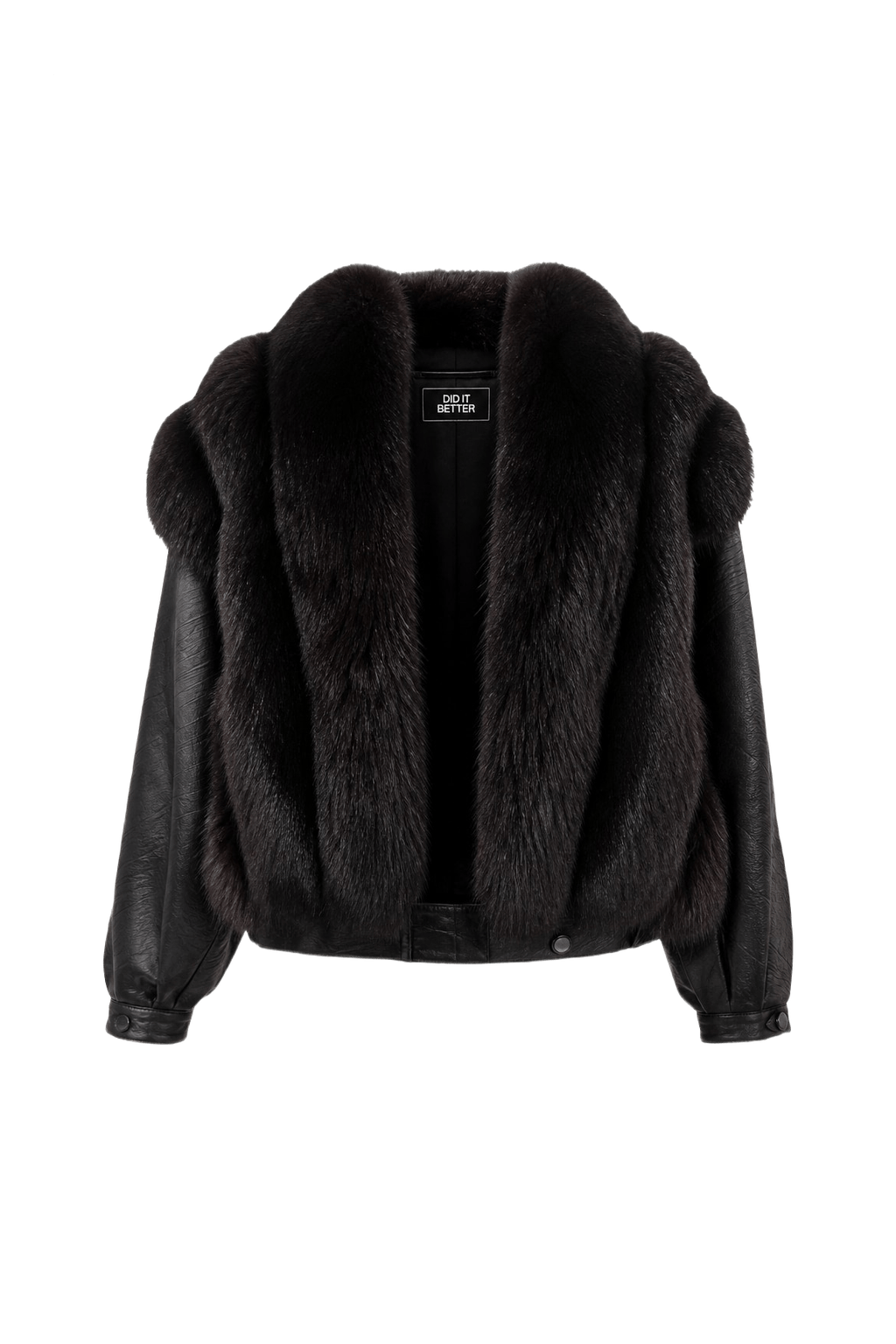 1990s Dark Brown Fur Coat - Front View