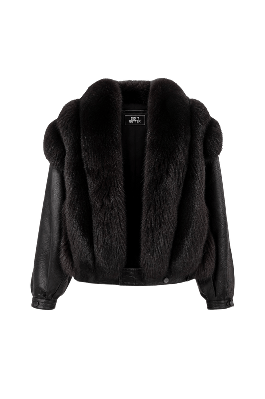 1990s Dark Brown Fur Coat - Front View