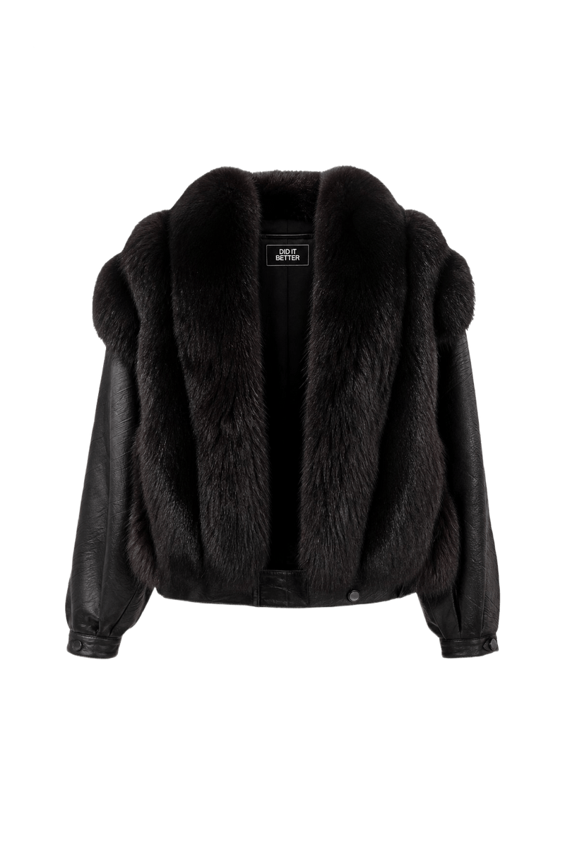 1990s Dark Brown Fur Coat - Front View