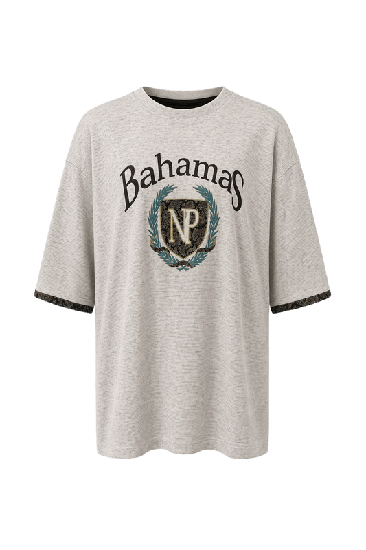 1990s Light Gray Cotton T-Shirt - Front View
