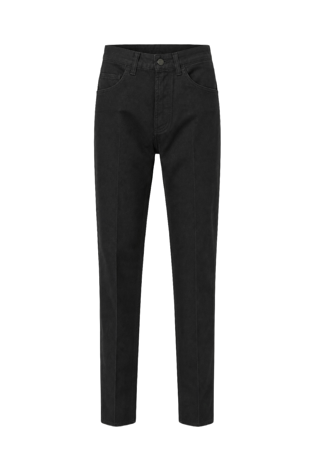 1960s Black Synthetic Blend Pants - Front View