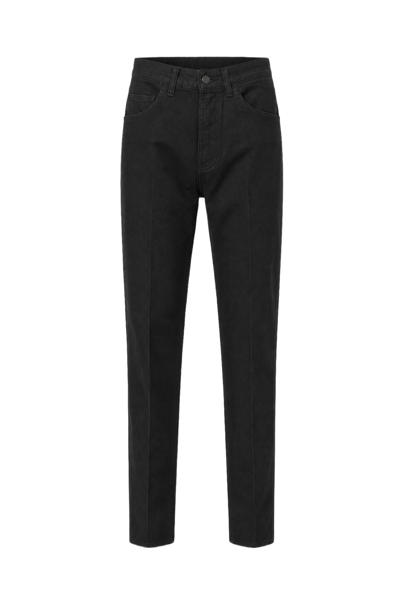 1960s Black Synthetic Blend Pants - Front View