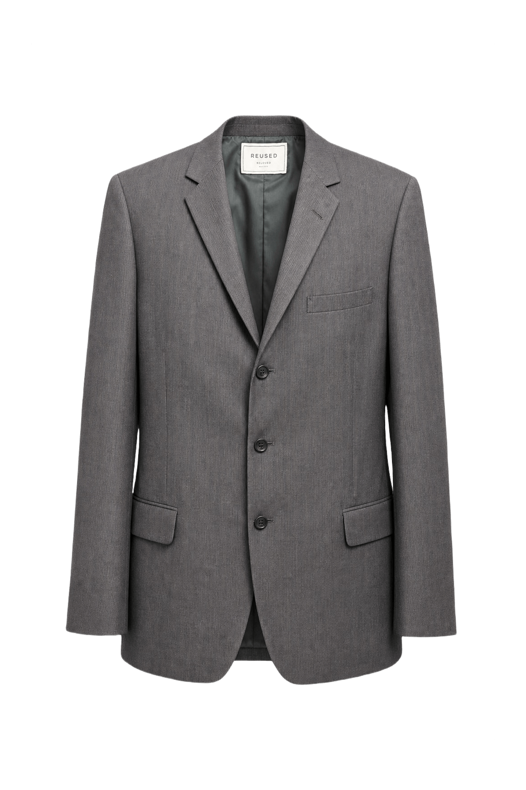 1960s Gray Wool Blend Blazer - Front View