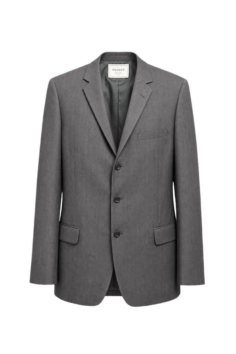 1960s Gray Wool Blend Blazer - Front View