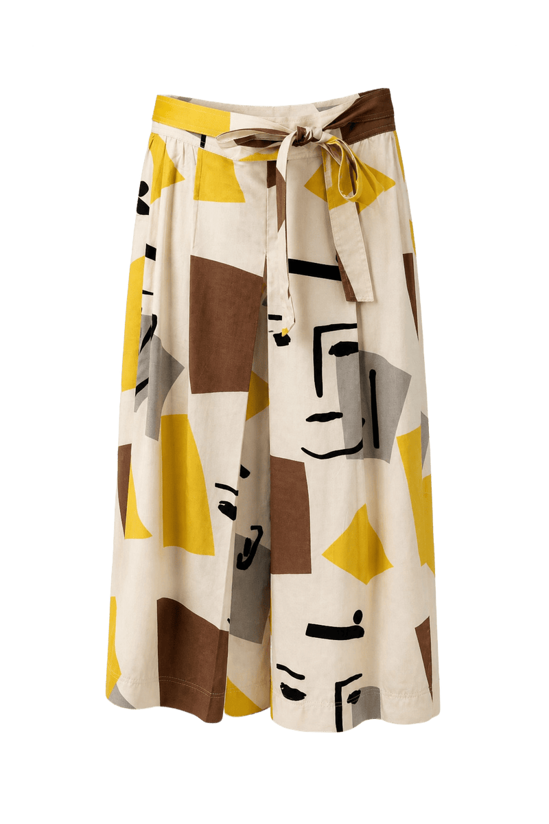 1980s Beige Cotton Shorts - Front View