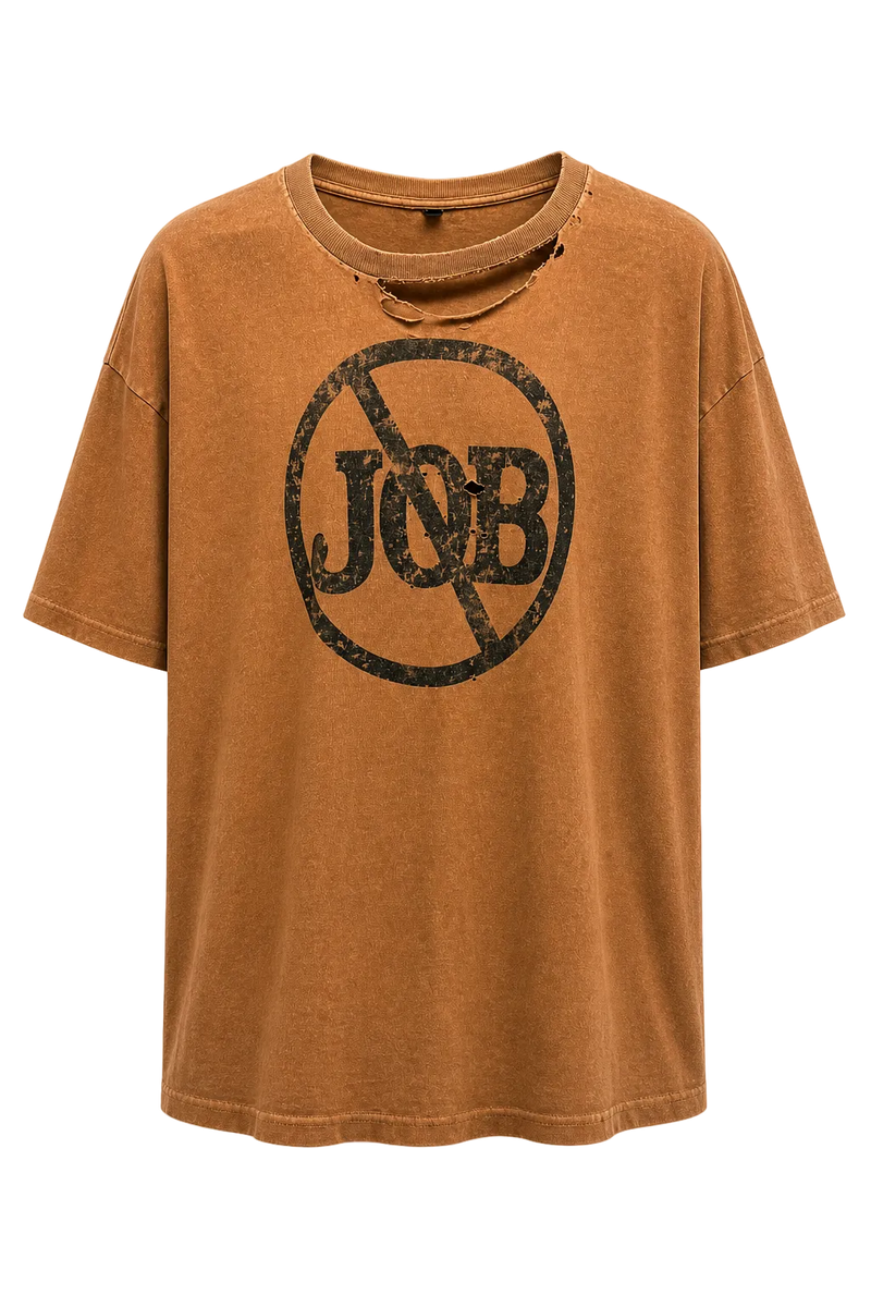 1990s Brown Cotton T-shirt - Front View