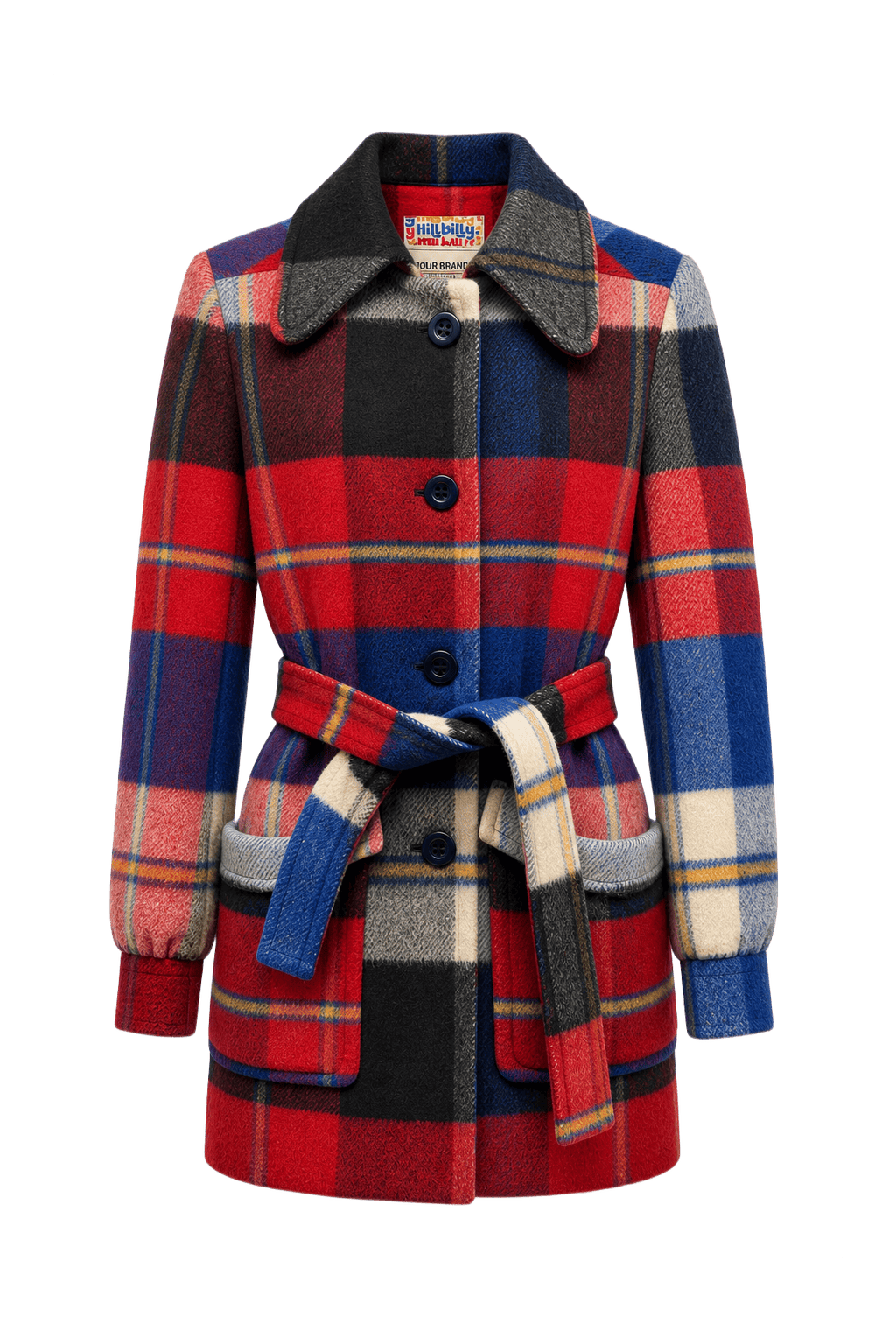 1970s Red Wool Jacket - Front View