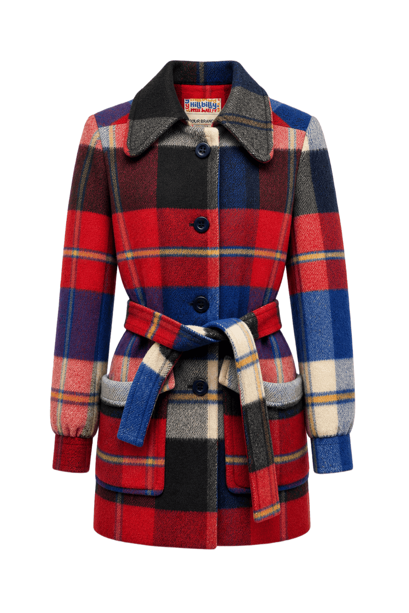 1970s Red Wool Jacket - Front View