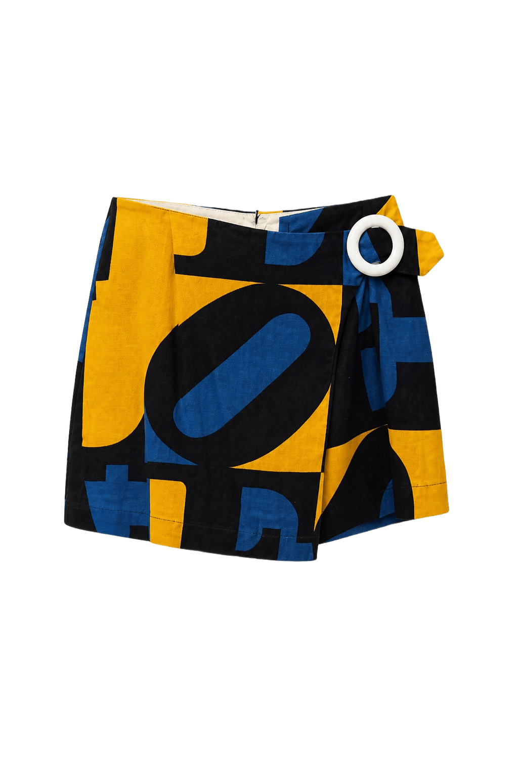 1960s Yellow Cotton Shorts - Front View