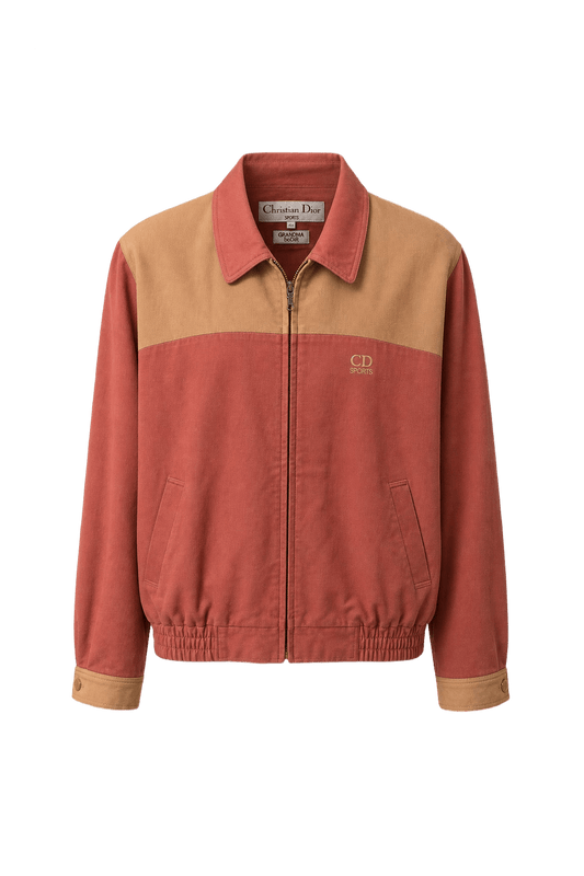 1980s Dusty Rose Pink Cotton Blend Jacket - Front View