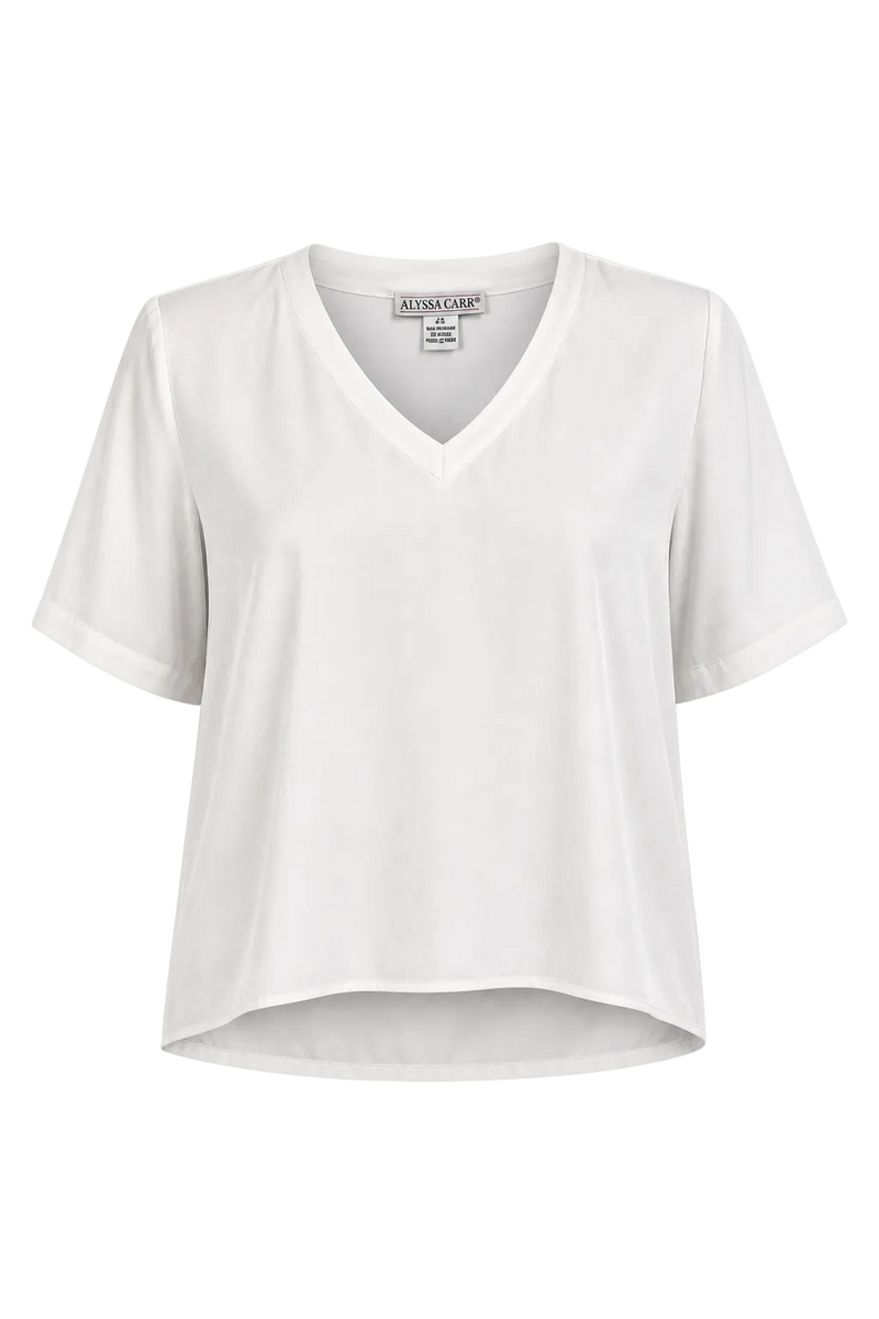 1980s White Cotton T-shirt - Front View