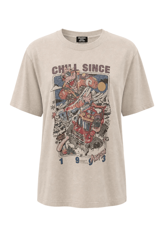 1990s Cream White Cotton T-Shirt - Front View