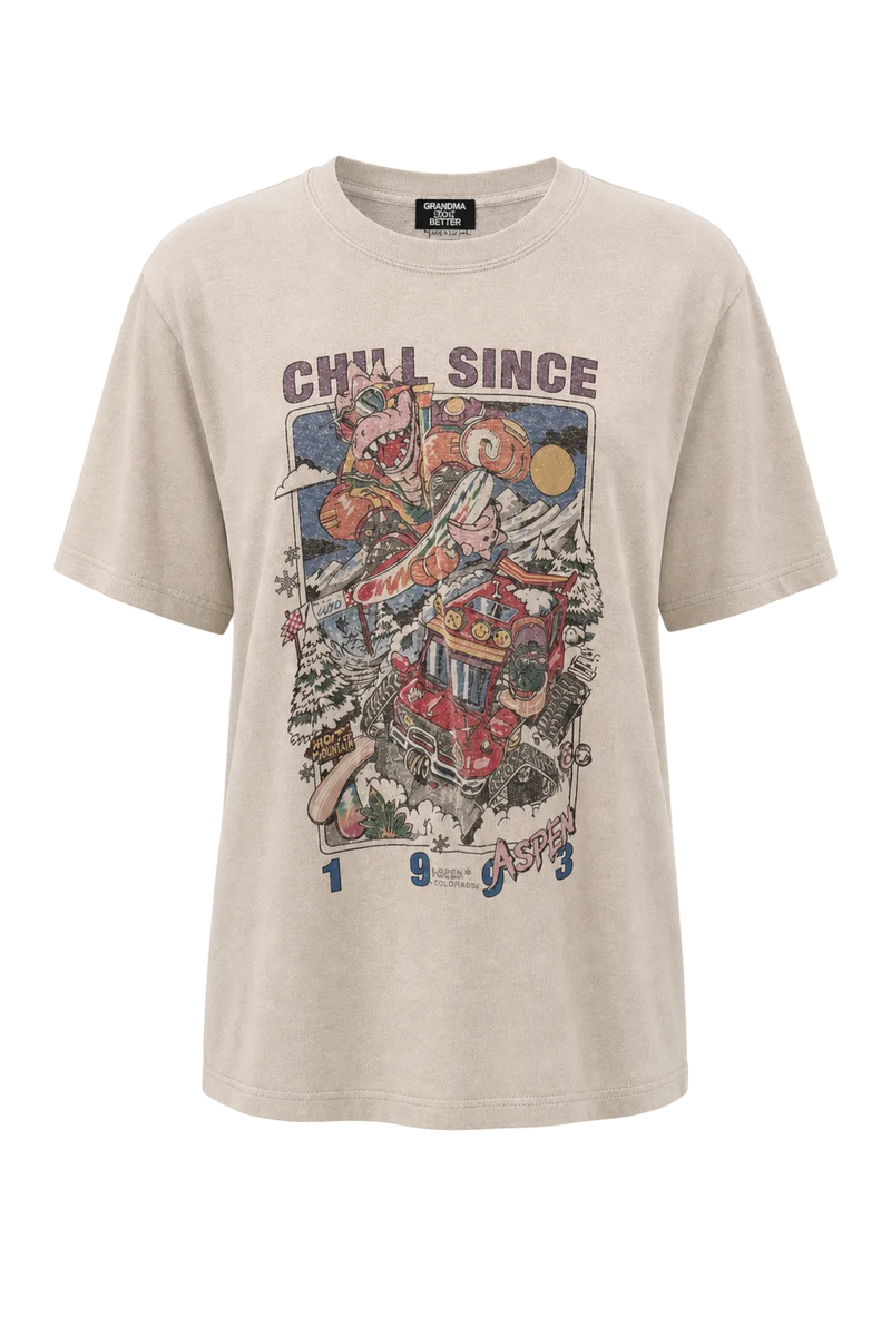 1990s Cream White Cotton T-Shirt - Front View