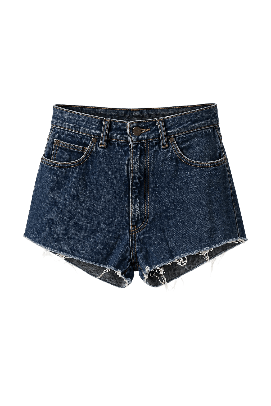 1990s Blue Denim Shorts - Front View