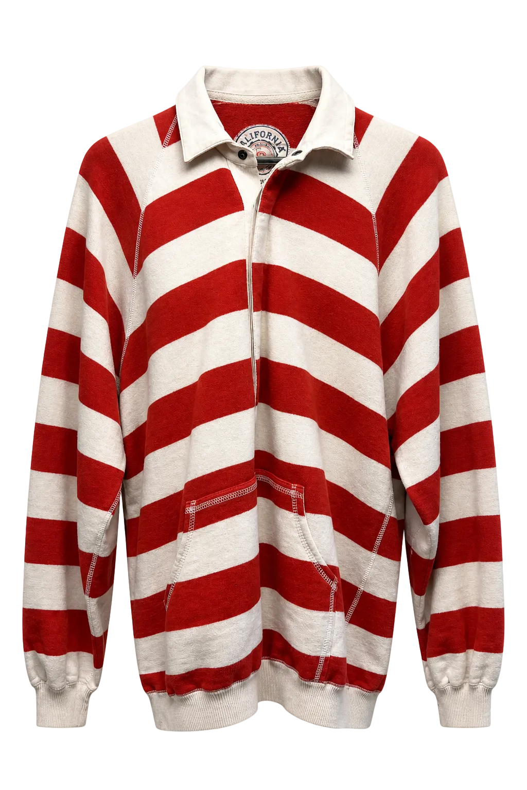 1990s Red Cotton Sweater - Front View