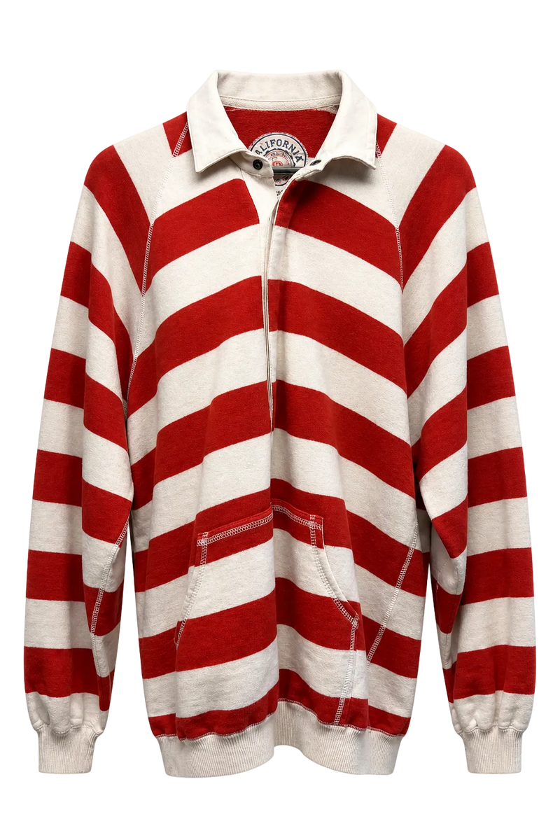 1990s Red Cotton Sweater - Front View