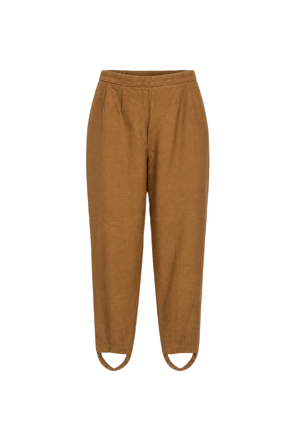 1960s Mustard Yellow Synthetic Blend Pants - Front View