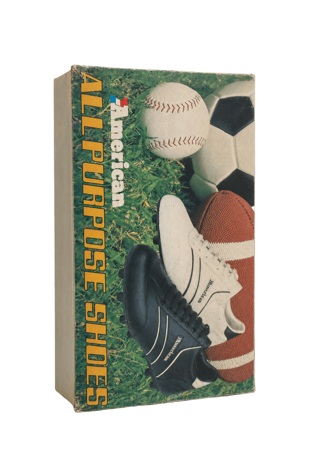 1970s Multi Cardboard Shoe Box - Front View
