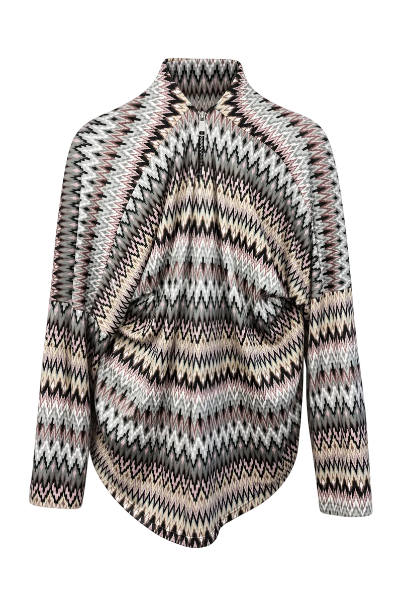 1970s Multicolor Knit Sweater - Front View