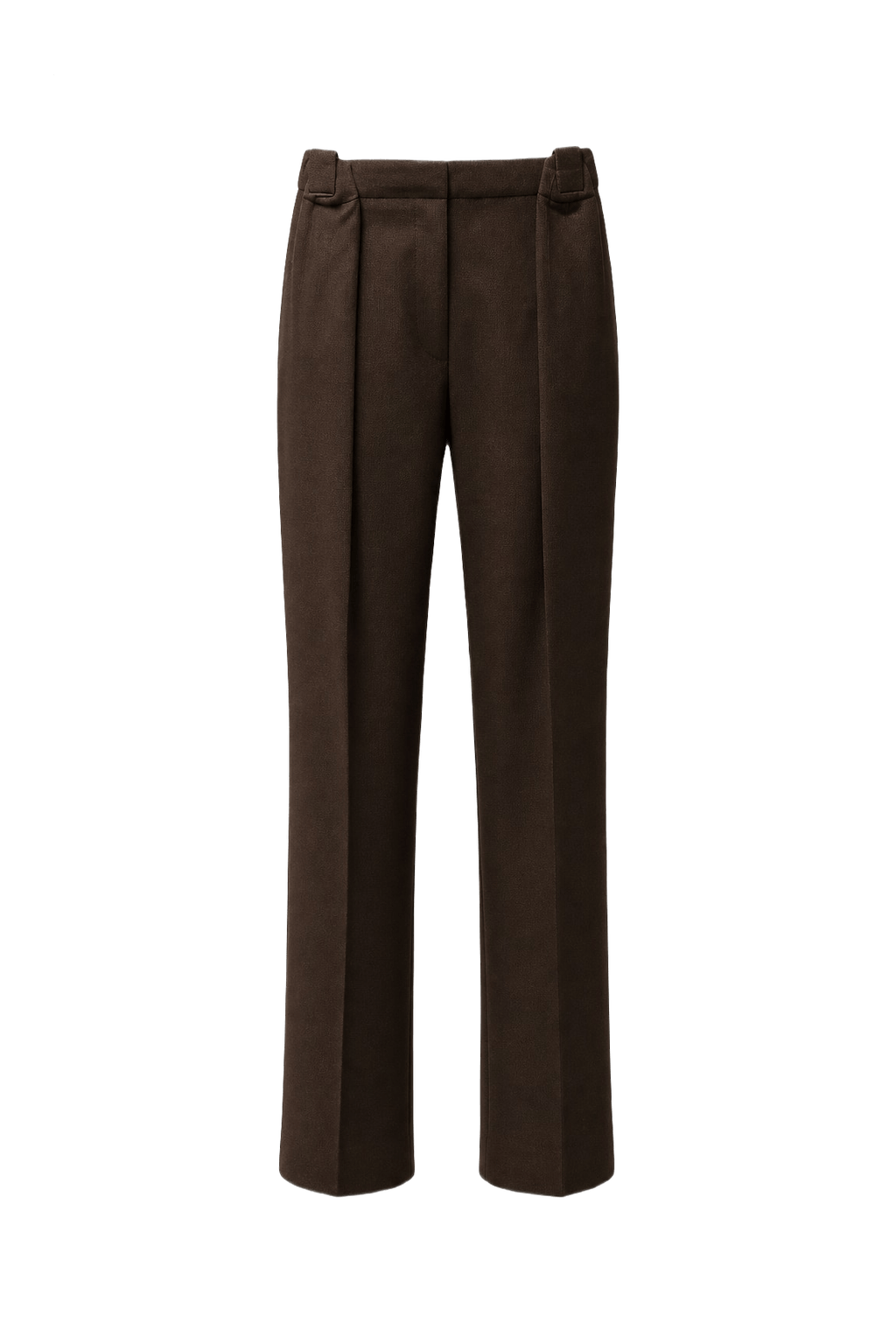 1970s Brown Cotton Blend Pants - Front View
