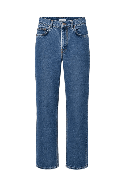 1970s Blue Denim Jeans - Front View