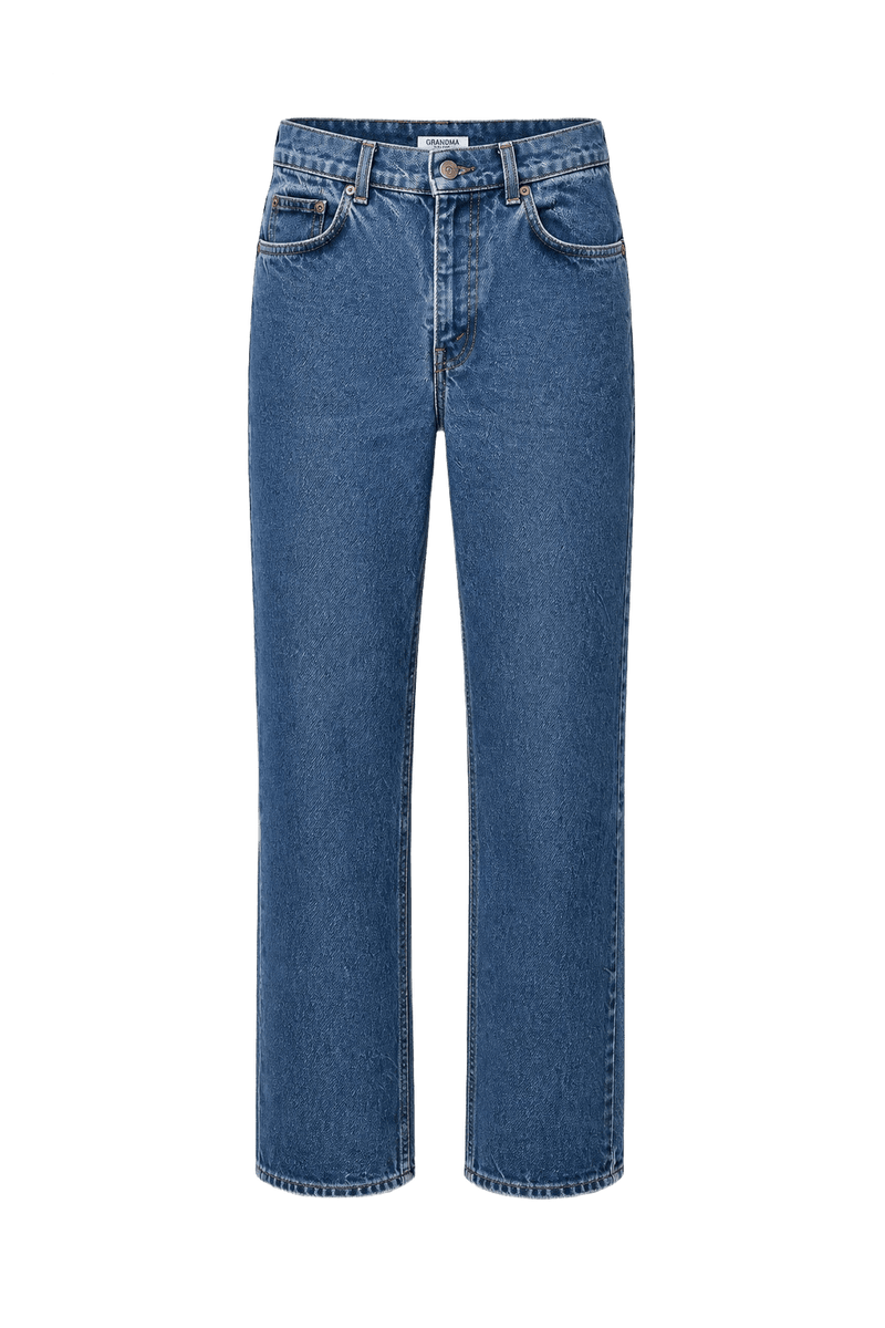 1970s Blue Denim Jeans - Front View