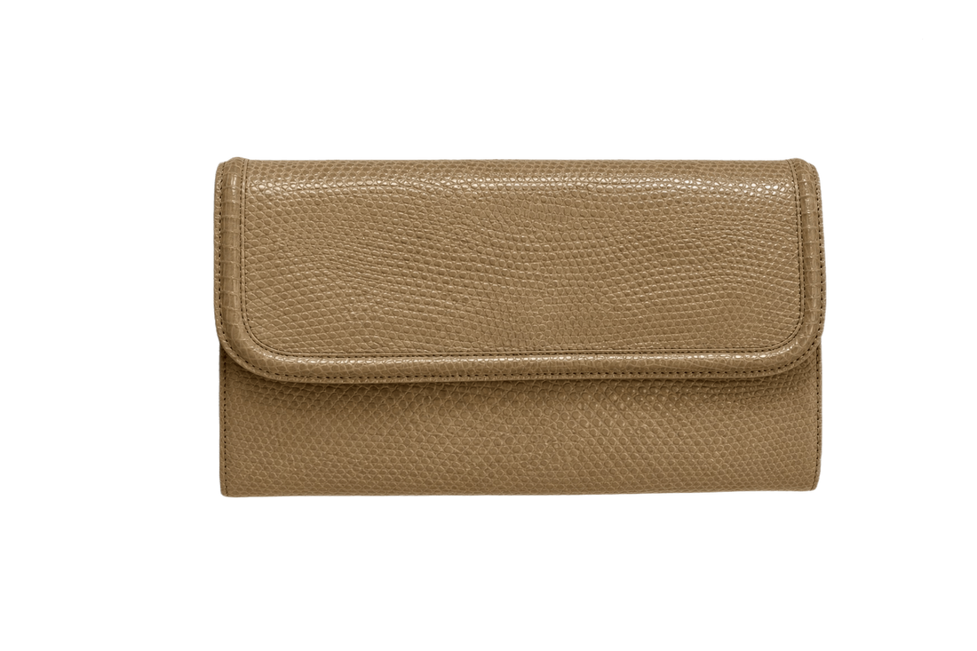 1980s Tan Snake Bag - Front View