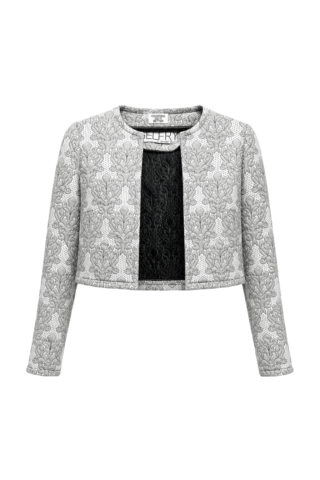 1960s Gray Cotton Blend Jacket - Front View