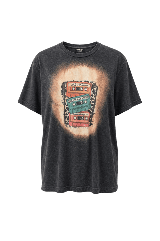 1990s Charcoal Grey Cotton Blend T-Shirt - Front View
