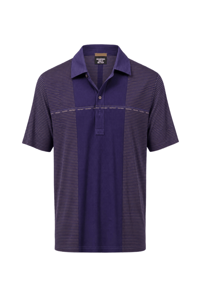 1980s Purple Cotton Polo - Front View