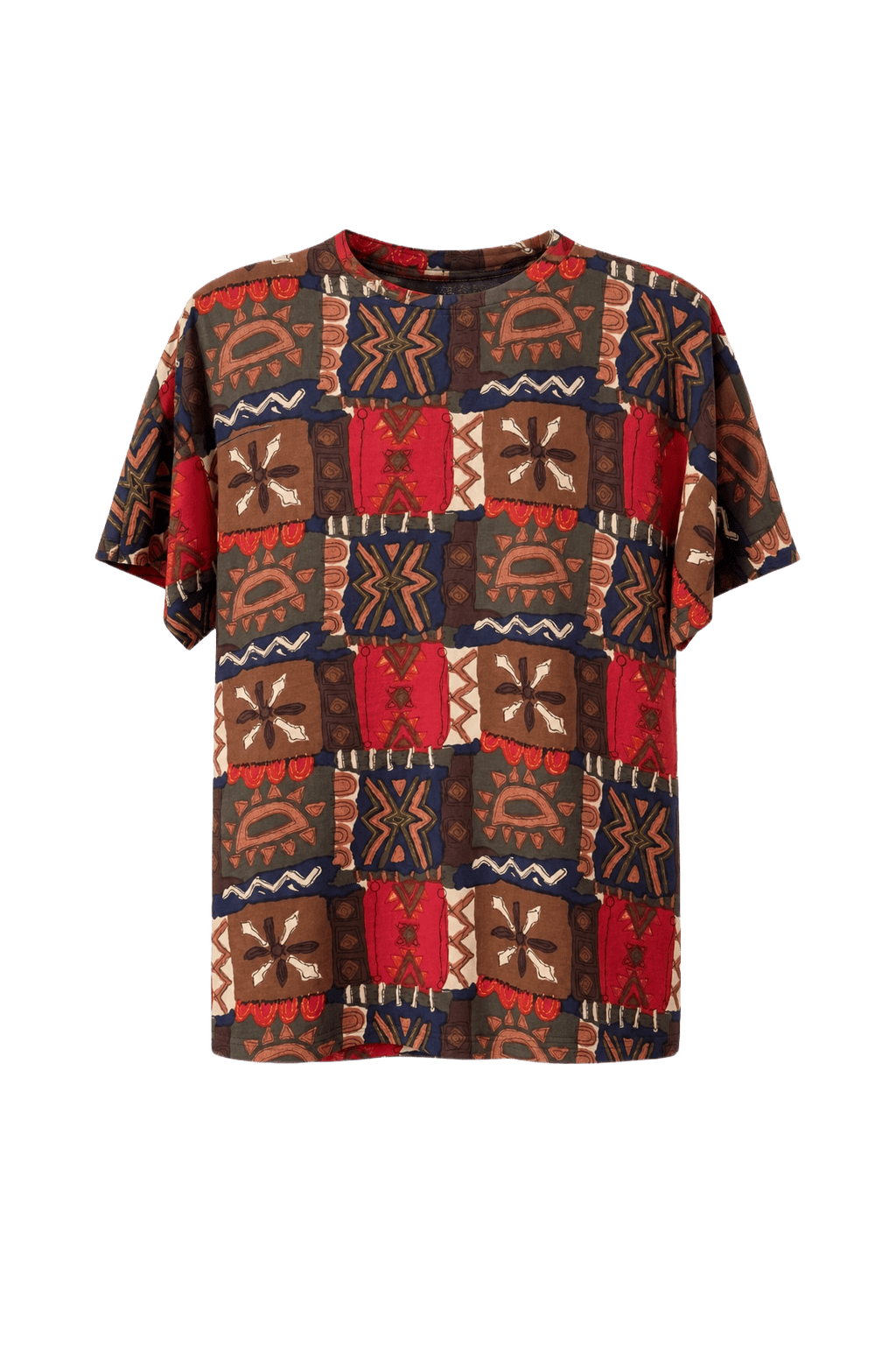 1980s Brown Cotton T-shirt - Front View