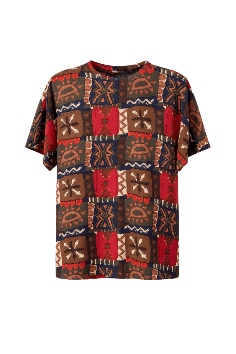 1980s Brown Cotton T-shirt - Front View