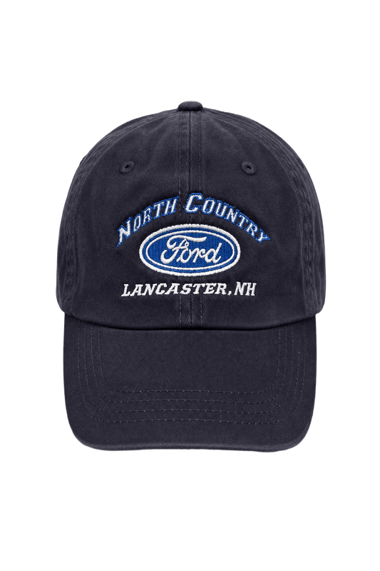 1990s Navy Blue Cotton Hat - Front View