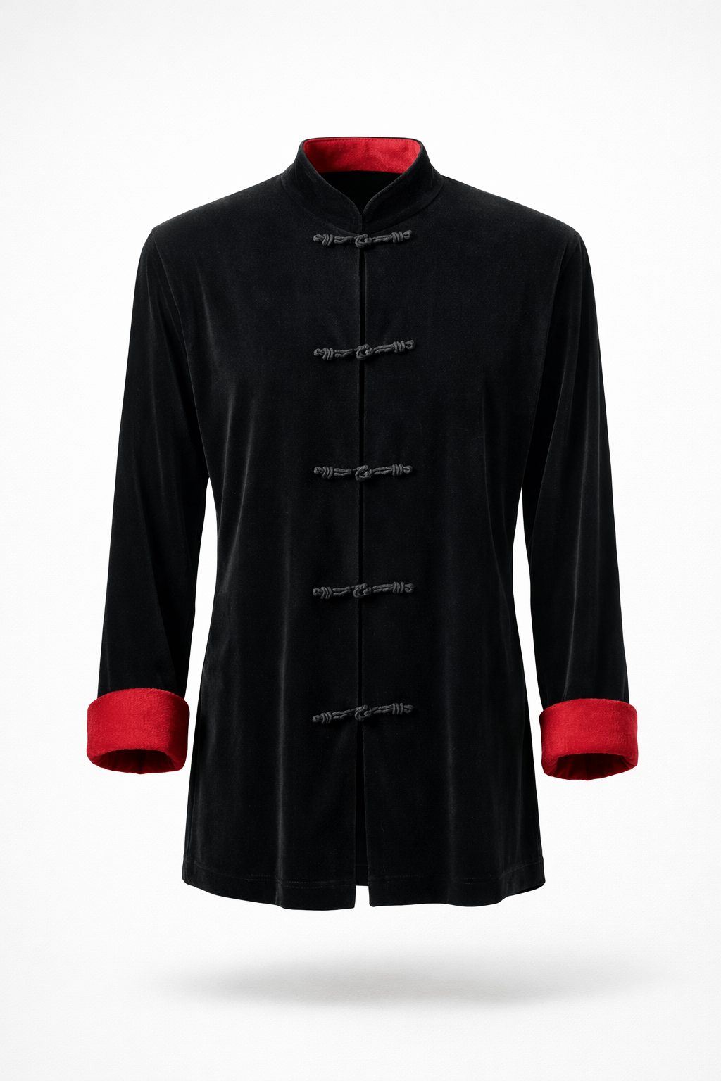 1970s Black Velvet Jacket - Front View
