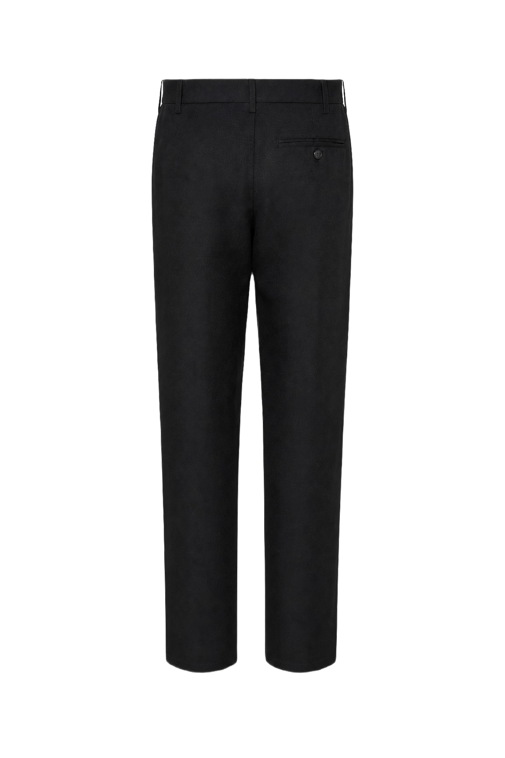 1990s Navy Blue Wool Blend Trousers - Front View