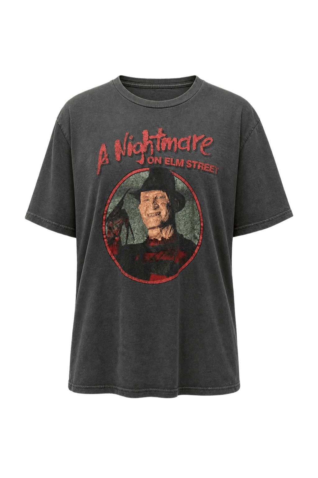 1990s Charcoal Grey Cotton T-shirt - Front View