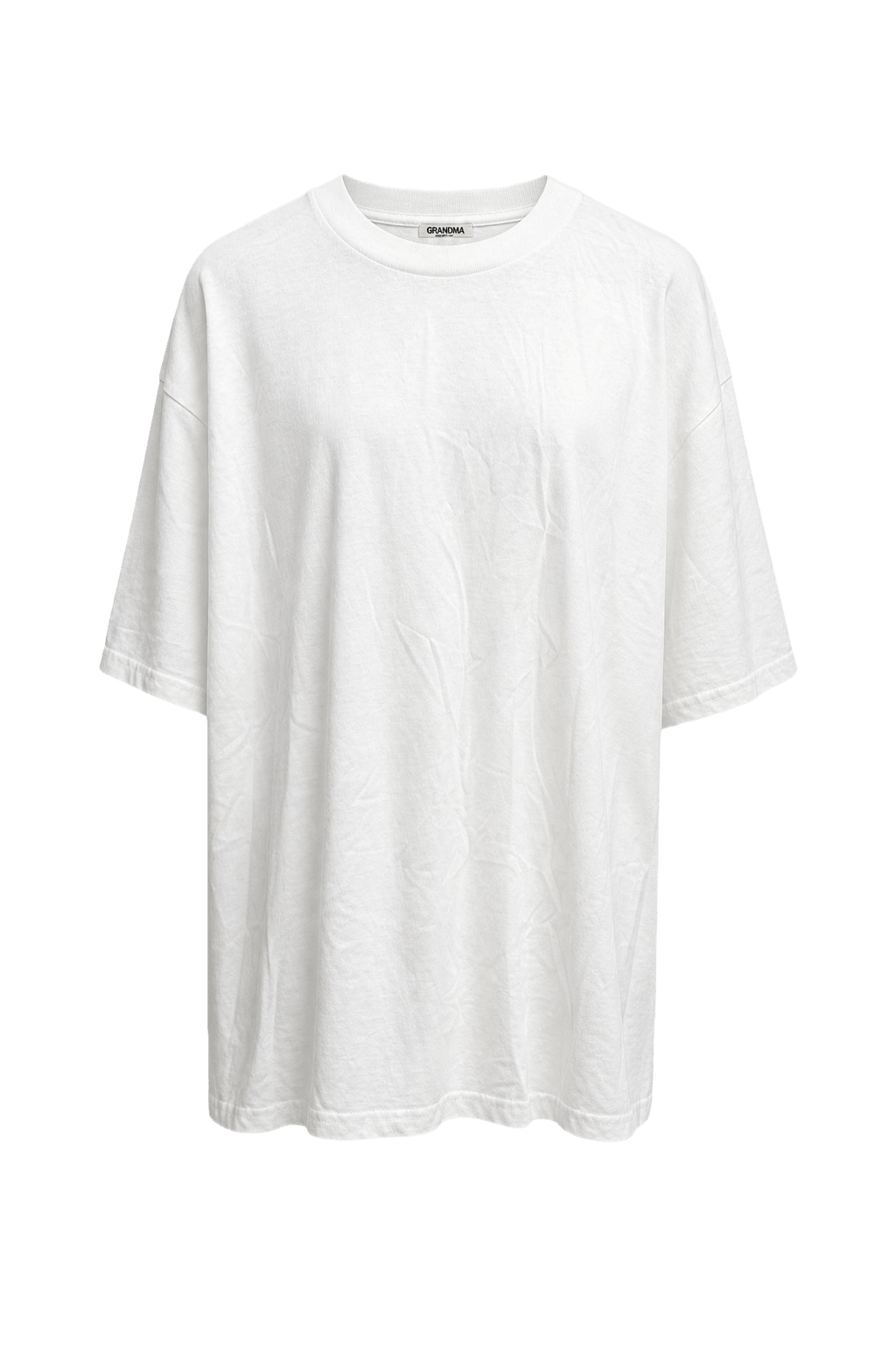 1990s White Cotton Blend T-Shirt - Front View