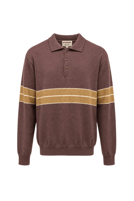 1970s Brown Acrylic Sweater - Front View