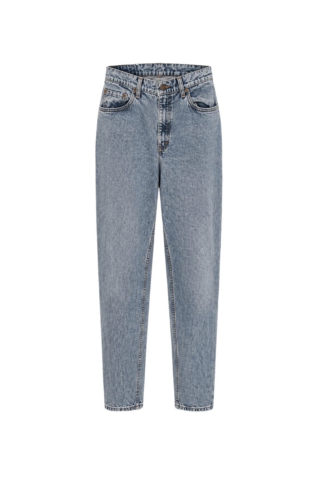 1990s Light Blue Denim Jeans - Front View